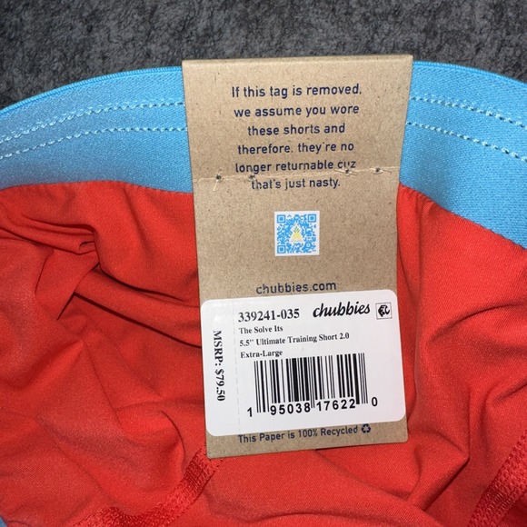 NEW Chubbies The Solve It's 5.5" Ultimate Training Short Lined Mens Size XL (2Z) - Picture 2 of 6